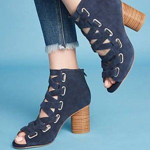 NWT Jeffrey Campbell Leather Booties Olive Green